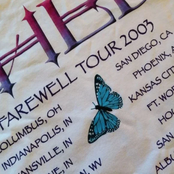 Cher Farewell Tour 2003 Tee Shirt Women's (Adult) Medium EUC - Picture 2 of 11